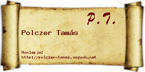 Polczer Tamás névjegykártya